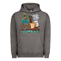 Pigment Tornado coffee cups but first coffee Urban Hoodie - NancyCooperArtShop
