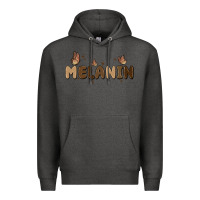 Charcoal Heather melanin Premium Hoodie - MaliasSmallBusiness