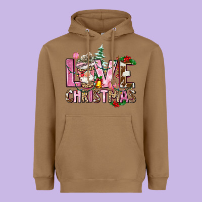 Love Christmas Heavyweight Hoodie Designed By Adodesignshop