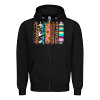 Black Western brushstrokes Zipper Hoodie - CTS Tumbler Store