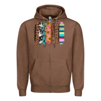 Chestnut Western brushstrokes Zipper Hoodie - CTS Tumbler Store
