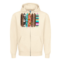 Sandshell Western brushstrokes Zipper Hoodie - CTS Tumbler Store