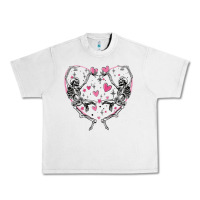 Lunar Rock valentines day skeleton Urban Heavy Tee - MaliasSmallBusiness