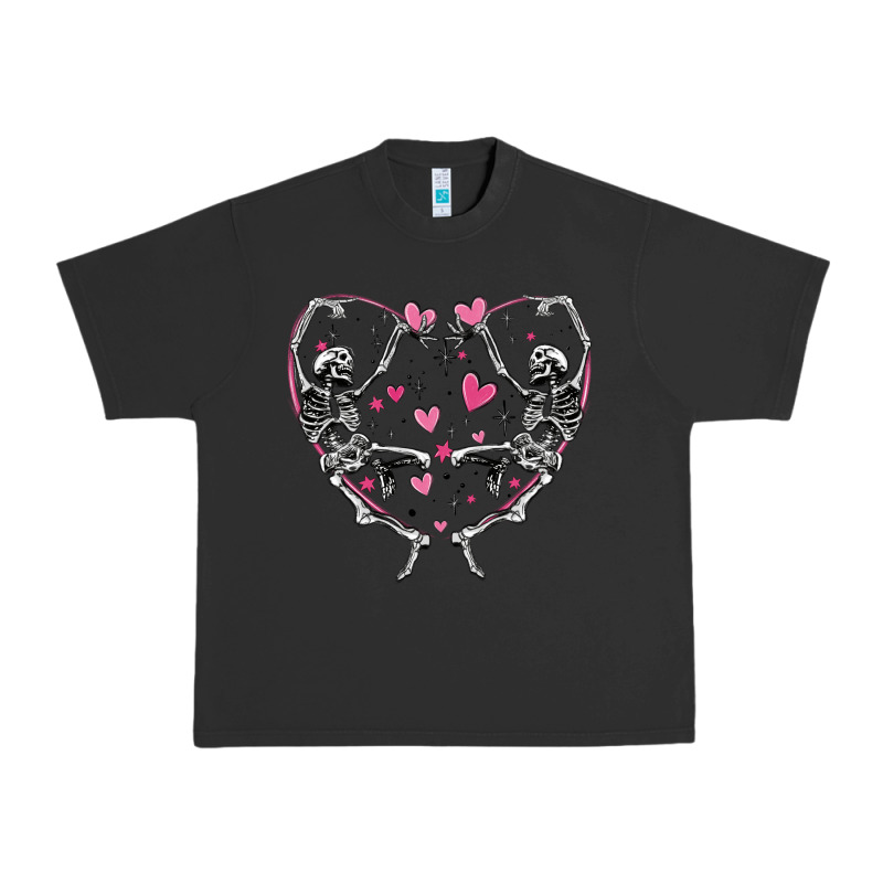Valentines Day Skeleton Urban Heavy Tee by MaliasSmallBusiness | Teevron
