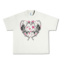 Pistachio valentines day skeleton Urban Heavy Tee - MaliasSmallBusiness