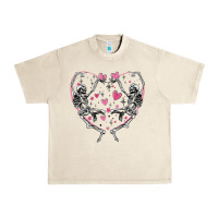 Sandshell valentines day skeleton Urban Heavy Tee - MaliasSmallBusiness