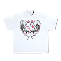 White valentines day skeleton Urban Heavy Tee - MaliasSmallBusiness
