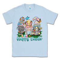 Dusty Blue happy easter gnome Classic Tee - BarkalooDesign