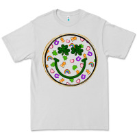 Dove Grey st patrick s day smiley face Premium Tee - Artiststas