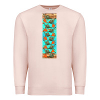 Pale Pink dinosaur brontosaurus pen wrap Premium Sweatshirt - Artiststas