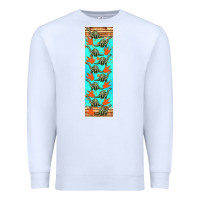 White dinosaur brontosaurus pen wrap Premium Sweatshirt - Artiststas