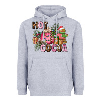 Heather Grey hot cocoa Heavyweight Hoodie - AdoDesignShop