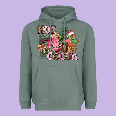 Hot Cocoa Heavyweight Hoodie Designed By Adodesignshop