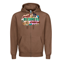 Chestnut small business mama Zipper Hoodie - Zillion Design Studio