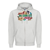 Dove Grey small business mama Zipper Hoodie - Zillion Design Studio