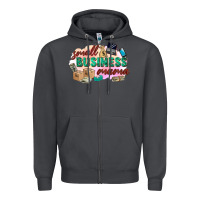 Smoke small business mama Zipper Hoodie - Zillion Design Studio