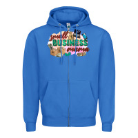 True Royal small business mama Zipper Hoodie - Zillion Design Studio