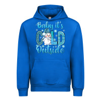 Cobalt baby its cold outside Urban Hoodie - NancyCooperArtShop