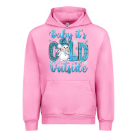 Fuchsia Pink baby its cold outside Urban Hoodie - NancyCooperArtShop