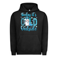 Pigment Black baby its cold outside Urban Hoodie - NancyCooperArtShop