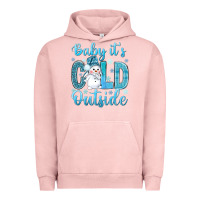 Pigment Salmon baby its cold outside Urban Hoodie - NancyCooperArtShop