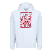 White its me hi im the birthday girl its me Premium Hoodie - MaliasSmallBusiness