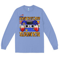 Colony Blue all american gamer Long Sleeve Tee - texasbilliewilder