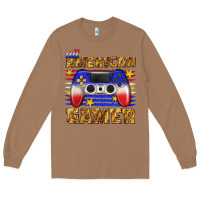 Toasted Coconut all american gamer Long Sleeve Tee - texasbilliewilder