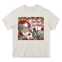 Cream merry christmas y'all Heavy Core Tee - CowhideDigitalArt