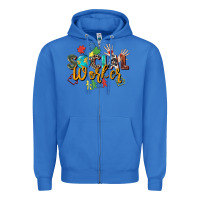 True Royal social worker Zipper Hoodie - Zillion Design Studio