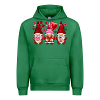 Emerald valentines day gnomies with heart balloon Urban Hoodie - NancyCooperArtShop