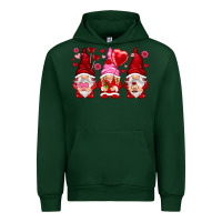 Forest Green valentines day gnomies with heart balloon Urban Hoodie - NancyCooperArtShop