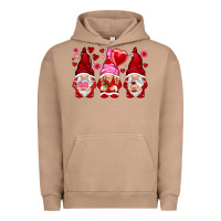 Pigment Burro valentines day gnomies with heart balloon Urban Hoodie - NancyCooperArtShop