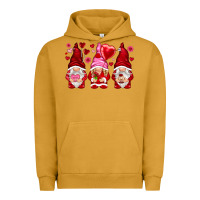 Pigment Peanut Butter valentines day gnomies with heart balloon Urban Hoodie - NancyCooperArtShop