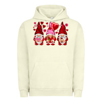 Pigment Pistachio valentines day gnomies with heart balloon Urban Hoodie - NancyCooperArtShop