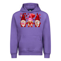 Tulip valentines day gnomies with heart balloon Urban Hoodie - NancyCooperArtShop