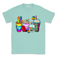 Seafoam pride coffee cups Classic Tee - Zillion Design Studio