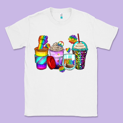 Pride Coffee Cups Classic Tee Designed By Zillion Design Studio