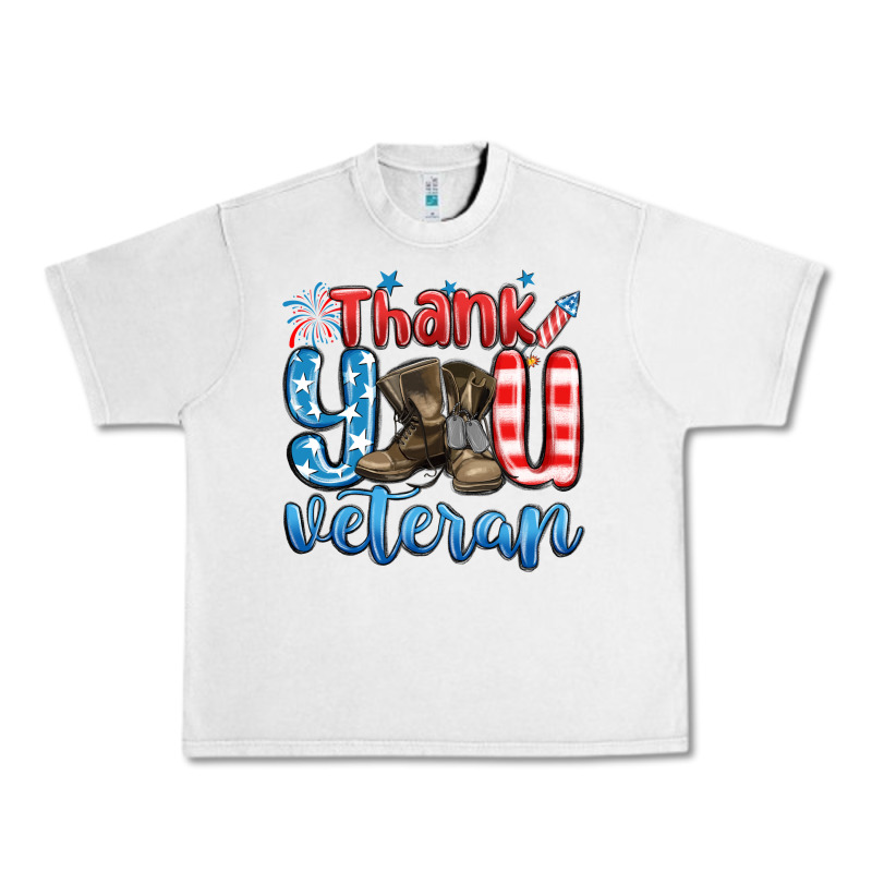 Thank You Veteran Urban Heavy Tee by MaliasSmallBusiness | Teevron