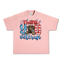 Salmon thank you veteran Urban Heavy Tee - MaliasSmallBusiness