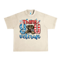 Sandshell thank you veteran Urban Heavy Tee - MaliasSmallBusiness