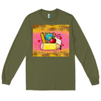 Army Green back to school custom name Long Sleeve Tee - Zillion Design Studio