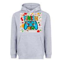 Heather Grey finish him Heavyweight Hoodie - JahusDesignShop