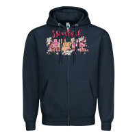 Navy spoiled wife Zipper Hoodie - Zillion Design Studio