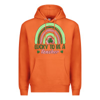 Carrot lucky to be a teacher Premium Hoodie - MaliasSmallBusiness