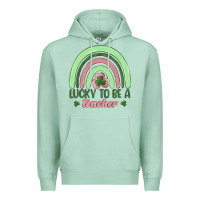 Seafoam lucky to be a teacher Premium Hoodie - MaliasSmallBusiness
