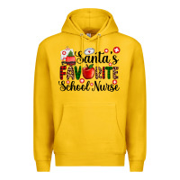 Lemon santa's favorite  school nurse Premium Hoodie - AdoDesignShop