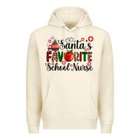 Santa's Favorite  School Nurse Premium Hoodie | Teevron