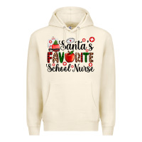 Tofu santa's favorite  school nurse Premium Hoodie - AdoDesignShop