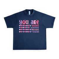 Navy you are valentine Urban Heavy Tee - MaliasSmallBusiness
